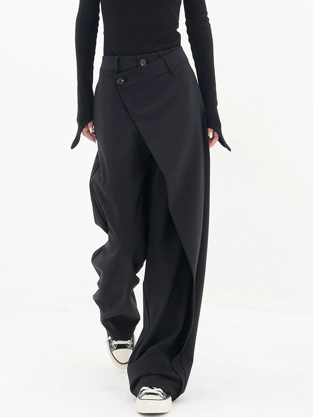 Adelona | Asymmetrical Baggy Pants