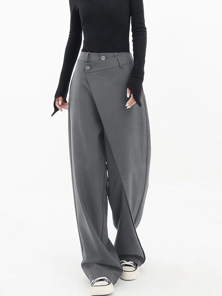 Adelona | Asymmetrical Baggy Pants